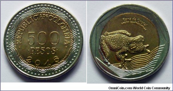 Colombia 500 pesos.
2016