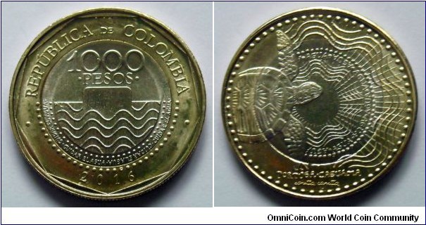 Colombia 1000 pesos.
2016