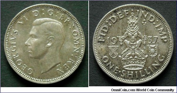 1 shilling.
1937, Ag 500.