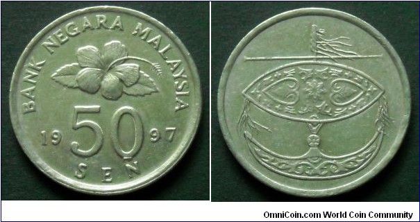 Malaysia 50 sen.
1997