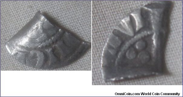 unknown cut hammered long cross quarter, possibly of Henry IV