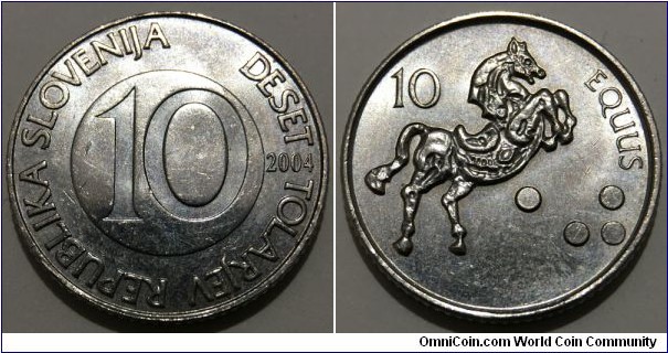 10 Tolarjev (Republic of Slovenia // Copper-Nickel) 