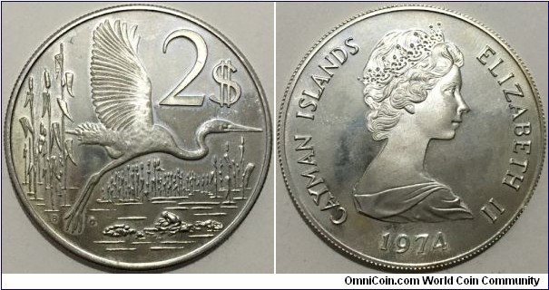 2 Dollars (Cayman Islands - British Overseas Territories / Queen Elizabeth II // SILVER 0.925 / 29.45g / ⌀40mm / Low Mintage: 30.000 pcs / PROOF)