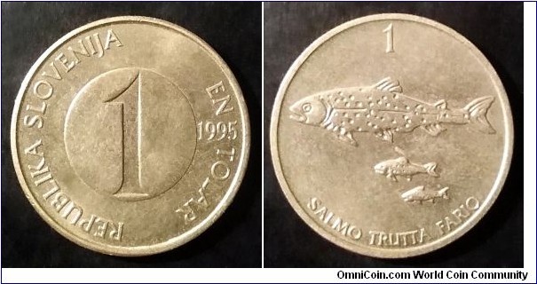 Slovenia 1 tolar. 1995, Mint Kremnica.