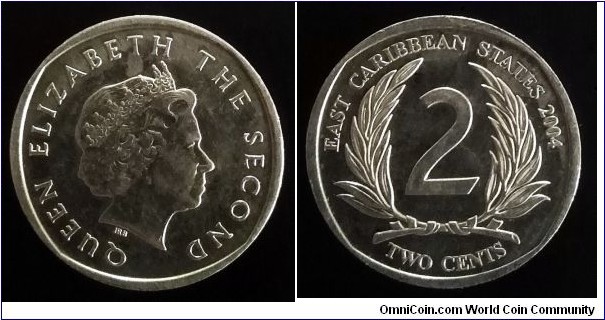 East Caribbean States 2 cents. 2004