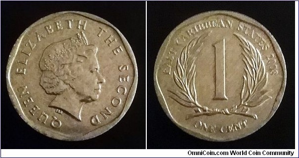 East Caribbean States 1 cent. 2009