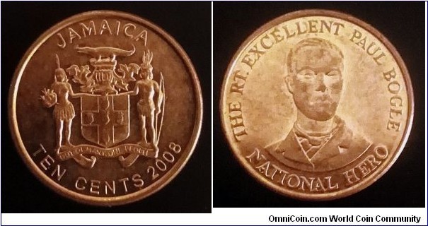 Jamaica 10 cents. 2008