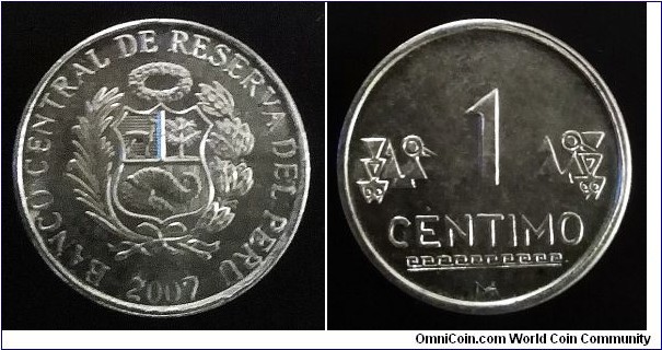 Peru 1 centimo. 2007