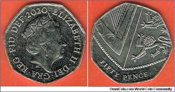 50 pence 2020 - Queen Elizabeth II