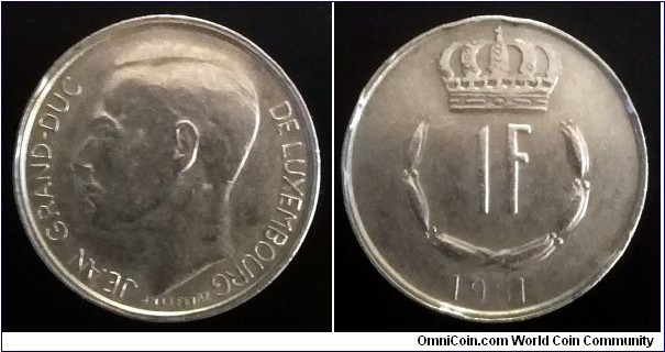 Luxembourg 1 franc. 1981
