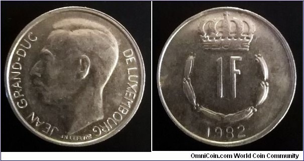 Luxembourg 1 franc. 1982