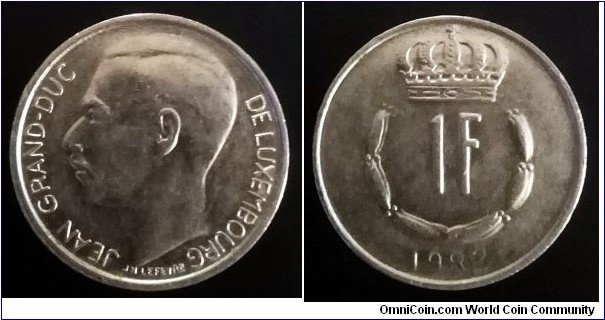 Luxembourg 1 franc. 1982 (II)