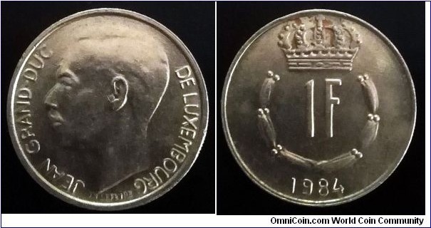 Luxembourg 1 franc. 1984