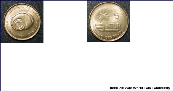 1981 Cuba 5 Centavos