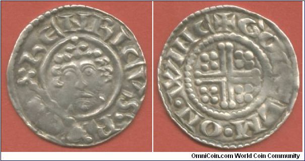 1180 Henry II Short Cross Penny issued by Golcelm of Winchester. Henry II succeeded Stephen in 1154 and the Anarchy of his predecessor's period had allowed the coinage to deteriorate. Henry II had attempted to deal with the issue in 1158 by introducing his Cross and Crosslets penny also known as the 'Tealby' penny. However the workmanship of that issue was equally insufficient and thus in 1180 the much better executed Short Cross penny was introduced.