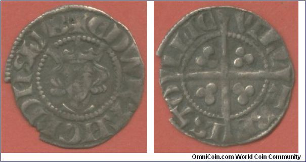 1280 Edward I Bristol mint penny. The Long Cross Penny issued in 1247 had followed the way of the Short Cross before it and develved into the levels of crudness and poor workmanship. By 1279 Edward I decided to undertake a mass recoinage and a new style was born. This coinage was so successful that it was imitated extensively on the Continent.