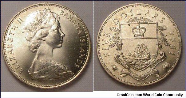 1966 Bahamas 5$