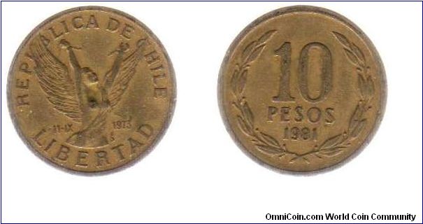 1981 10 Pesos