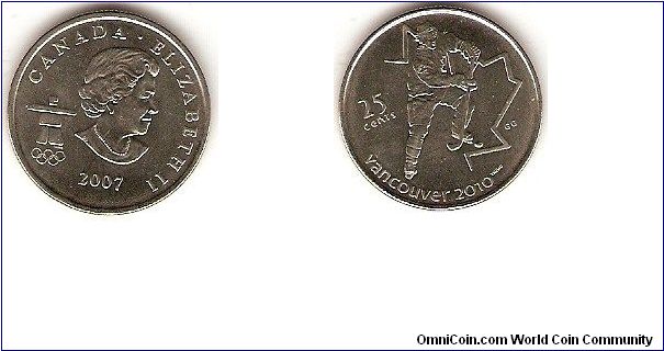 25 cents
Olympic Wintergames Vancouver 2010
Ice hockey