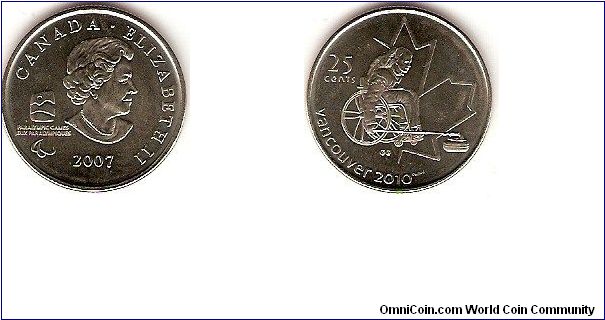 25 cents
Olympic Wintergames Vancouver 2010
Wheelchair curling