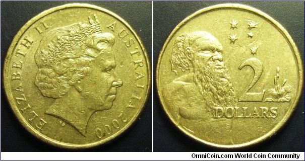 Australia 2000 2 dollar coin.