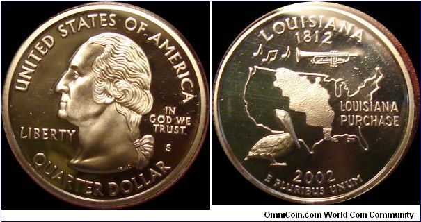 2002-S Proof Louisiana State Quarter