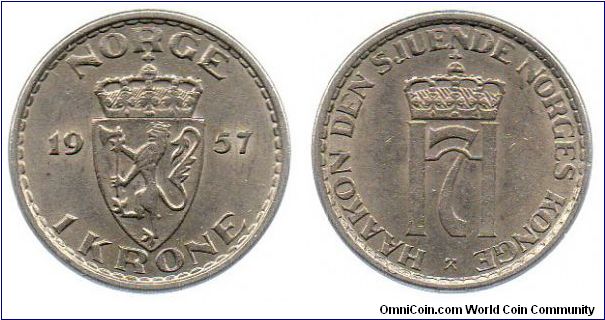 1957 1 Krone
