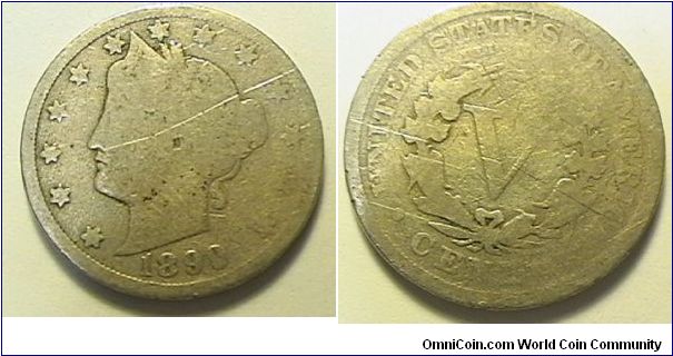 Liberty Head Nickel, copper nickel, G-4