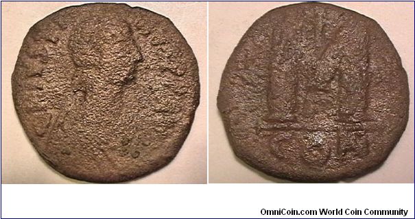 Byzantine Emperor Justin I 518-527 AD, DN IVSTINVS PP AVG, M, CON (Constantionple mint) AE-Follis