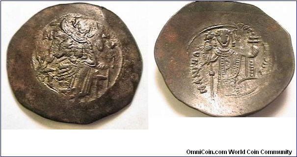 Byzantine emperor Manuel I Comnenus 1143-1180 AD, billon trachy