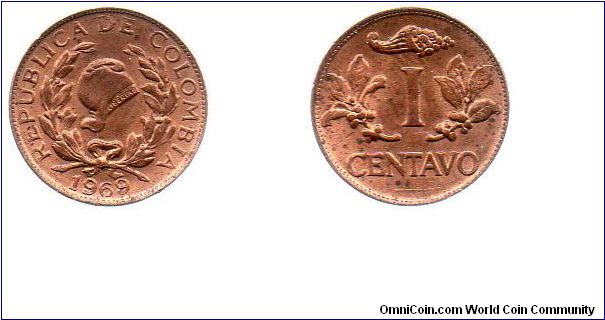 1969 1 centavo