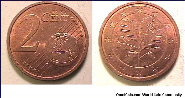 2 Cents Euro, 2003-D (Munich mint)