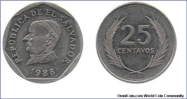 1988 25 centavos