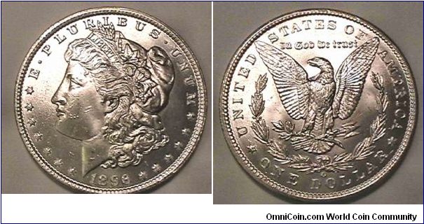 Morgan Silver Dollar, MS-64