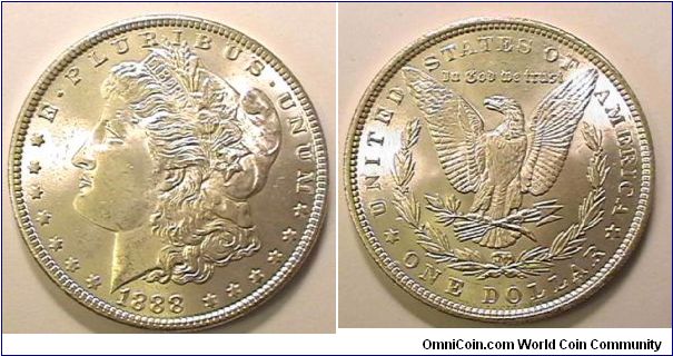 Morgan Silver Dollar,

MS-64