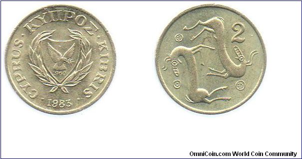 1985 2 cents