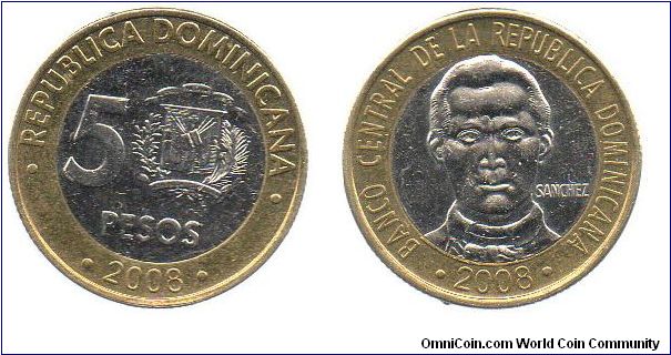 2008 5 Pesos