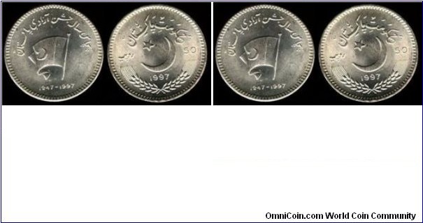 Rs. 50 coin commemorative issue 1997