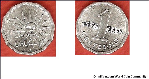 1 centesimo
aluminum
Santiago Mint
