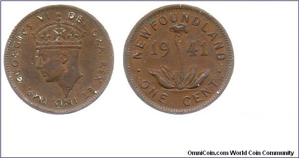 Newfoundland 1941 1 cent