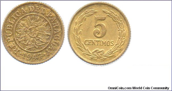 1947 5 centimos