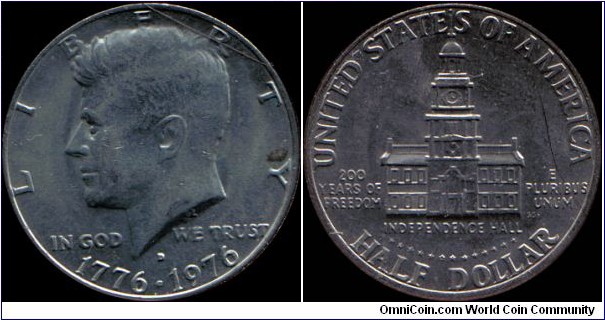1976-D Half Dollar