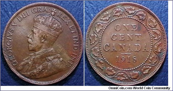 Canada 1918 Lg Cent Km 21 