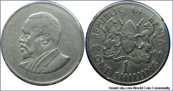 Kenya  1shilling  1966
