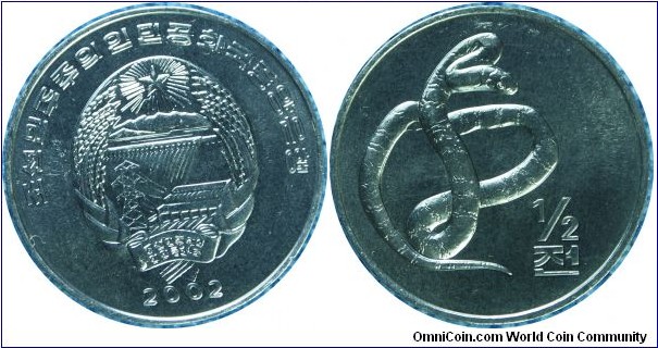 N.Korea 0.5chon snake -km188- 2002
