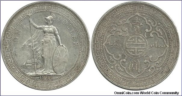 Great Britain 1 Trade Dollar 1900(B) (mint in Bombay-India)
