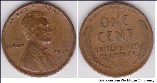 1918 Lincoln 1 Cent