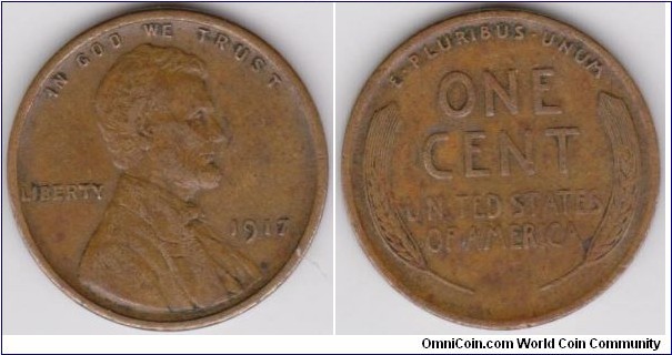 1917 Lincoln 1 Cent