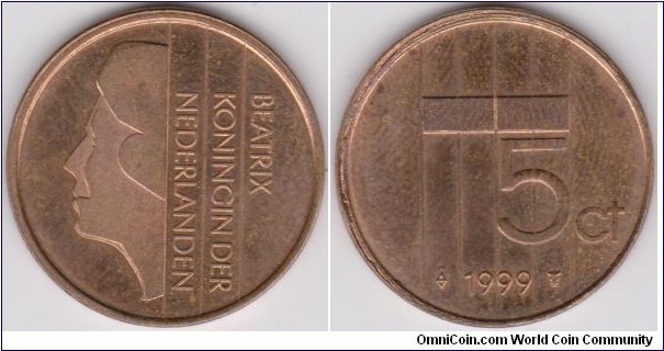 1999 Netherlands 5 Cent 