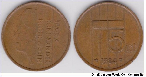 1984 Netherlands 5 Cent 